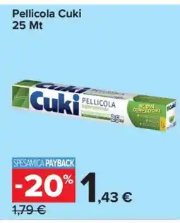 Carrefour Pellicola Cuki 25 Mt offerta