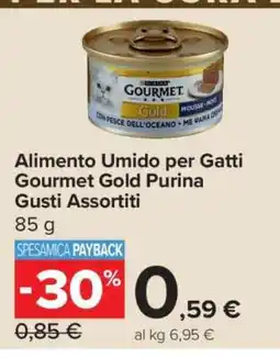 Carrefour Alimento Umido per Gatti Gourmet Gold Purina Gusti Assortiti offerta