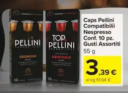 Carrefour Caps Pellini Compatibili Nespresso offerta