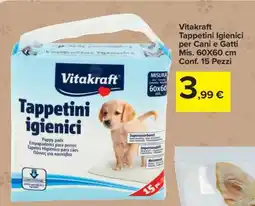 Carrefour Vitakraft Tappetini Igienici offerta