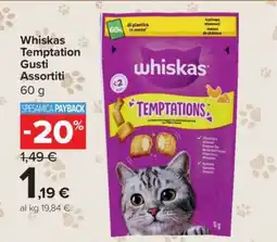 Carrefour Whiskas Temptation Gusti Assortiti offerta
