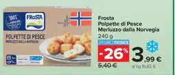 Carrefour Frosta Polpette di Pesce Merluzzo dalla Norvegia offerta
