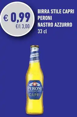Spazio Conad Birra Stile Capri Peroni Nastro Azzurro offerta