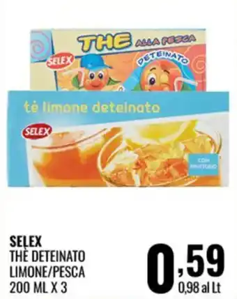 Selex thé deteinato limone/pesca