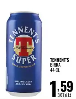 Gecop Tennent's birra offerta