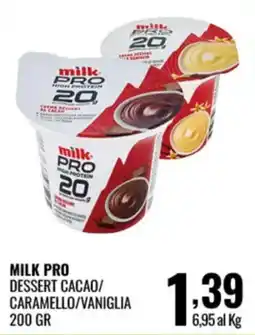 Gecop Milk Pro Dessert Cacao/Caramello/Vaniglia offerta