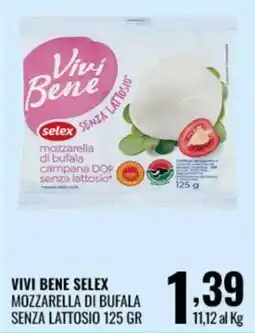 Gecop Vivi Bene Selex Mozzarella di Bufala Senza Lattosio offerta
