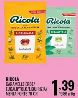 Gecop Ricola caramelle erbe offerta
