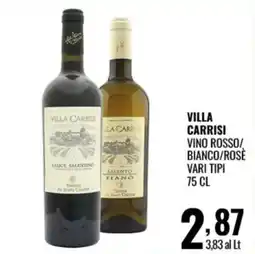 Gecop Villa Carrisi vino rosso/bianco/rosè offerta