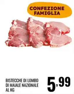 Gecop Bistecche di lombo di maiale nazionale offerta