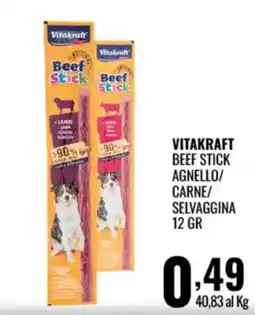 Gecop Vitakraft Beef Stick Agnello offerta