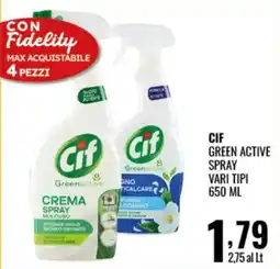 Gecop Cif Green Active Crema Spray offerta