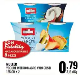 Gecop Muller Yogurt Intero/Magro Vari Gusti offerta