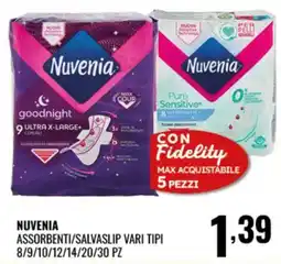 Gecop Nuvenia assorbenti/salvaslip vari tipi offerta