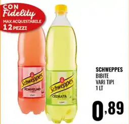 Gecop Schweppes bibite vari tipi offerta