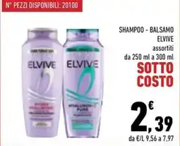 Conad City Shampoo - balsamo Elvive offerta