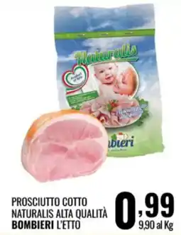 Gecop Prosciutto cotto Naturalis alta qualità Bombieri offerta