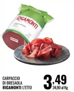 Gecop Carpaccio di bresaola Rigamonti offerta