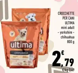 Conad City ultima crocchette per cani ultima mini adult offerta