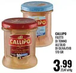 Gecop Callipo filetti di tonno all'olio di oliva offerta