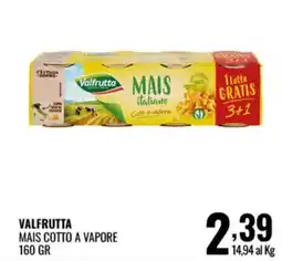 Gecop Valfrutta Mais cotto a vapore offerta