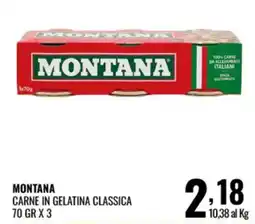 Gecop Montana carne in gelatina classica offerta