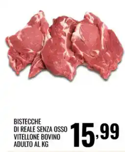 Gecop Bistecche di reale senza osso vitellone bovino adulto offerta