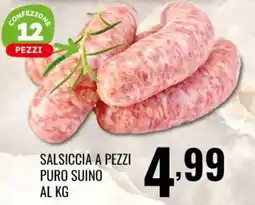 Gecop Salsiccia a pezzi puro suino offerta