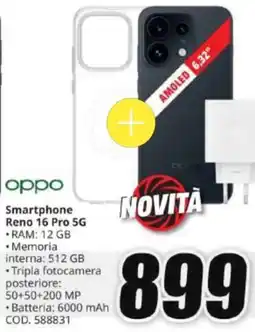 MediaWorld Oppo Smartphone Reno 16 Pro 5G offerta