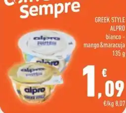 Conad City Greek Style Alpro bianco - mango & maracuja offerta