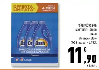 Detersivo per lavatrice liquido Dash classico/colore