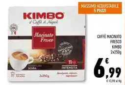 Conad Superstore Caffè macinato fresco Kimbo offerta