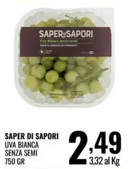 Gecop Saper di Sapori Uva Bianca senza semi offerta