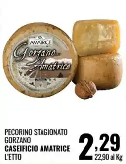 Gecop Pecorino stagionato Gorzano Caseificio Amatrice offerta
