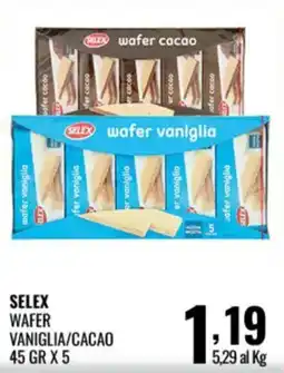 Gecop Selex wafer vaniglia/cacao offerta