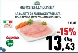 Conad City Fesa di tacchino a fette Conad percorso qualità offerta