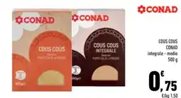 Conad City Cous cous Conad integrale offerta