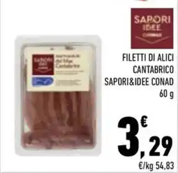 Conad City Filetti di alici cantabrico Sapori&Idee Conad offerta