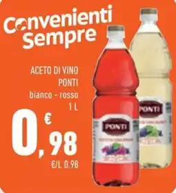 Conad City Aceto di vino Ponti offerta