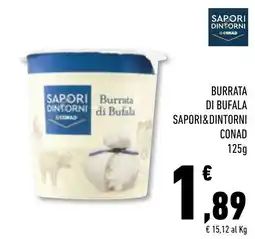 Conad Superstore Burrata di Bufala Sapori&Dintorni offerta