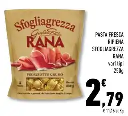 Conad Superstore Pasta fresca ripiena sfogliagrezza rana offerta
