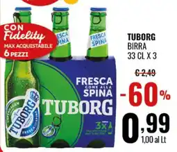 Gecop Tuborg birra fresca come alla spina offerta