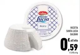 Conad Superstore Ricotta Santa Lucia Galbani offerta