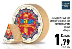 Conad Superstore Formaggio Piave DOP Vecchio Selezione Oro offerta
