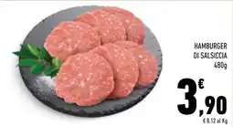 Conad Superstore Hamburger di salsiccia offerta