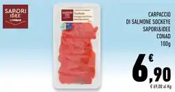 Conad Superstore Carpaccio di salmone sockeye Saporidee offerta