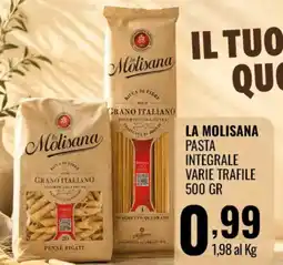Gecop La Molisana pasta integrale varie trafile offerta