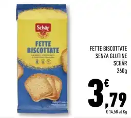 Conad Superstore Fette biscottate senza glutine Schär offerta