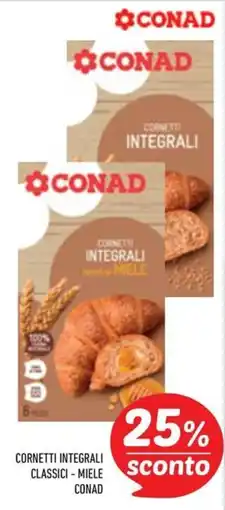 Conad City Cornetti integrali classici - miele Conad offerta