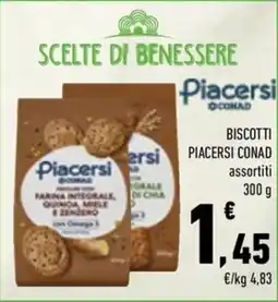Conad City Biscotti Piacersi Conad assortiti offerta